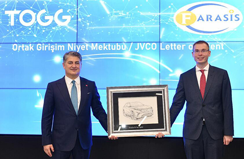 Farasis and TOGG signed a letter of intent to develop energy storage solutions for Turkey and surrounding countries