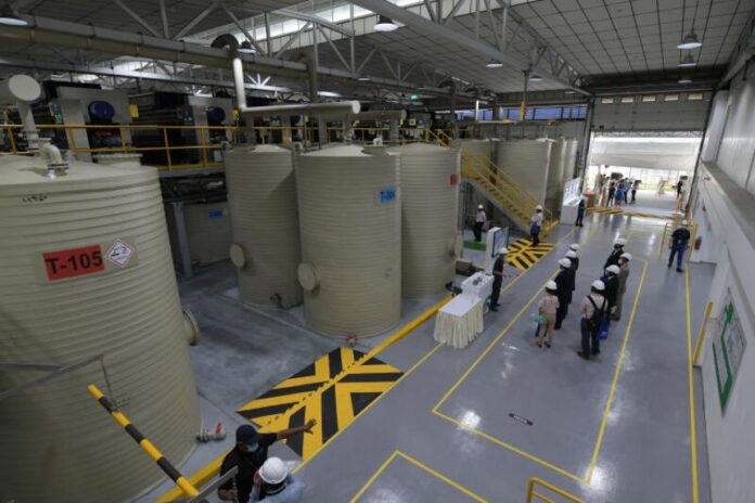 The TES B facility is able to recover over 90 per cent of precious metals from batteries for reuse in battery production